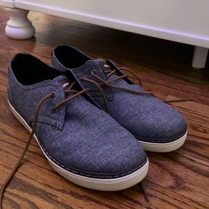 men navy blue sketchers relaxed fit shoe